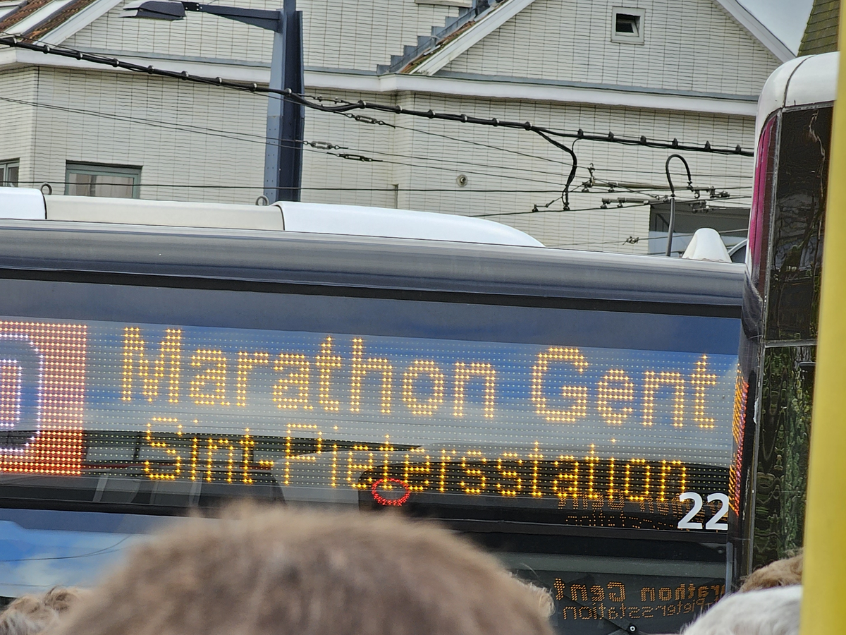 Bus naar de Gent Marathon