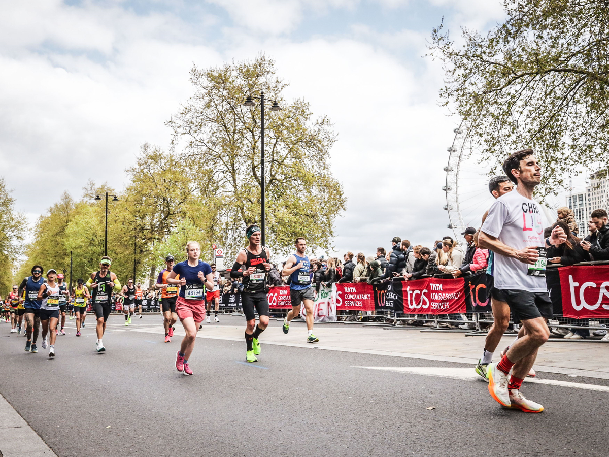 Hardlopers Londen marathon
