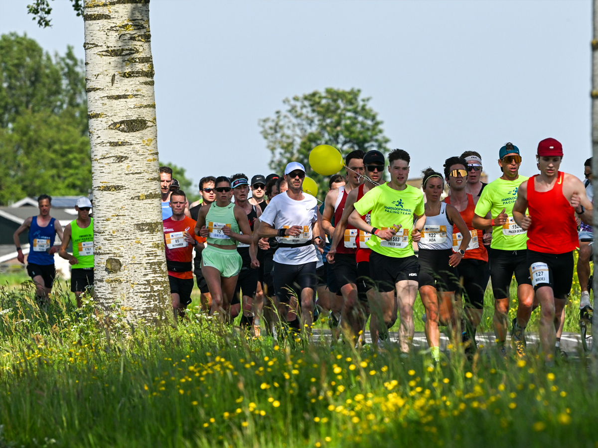 Leiden marathon hardlopers