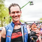 Peter met Londen marathon medaille